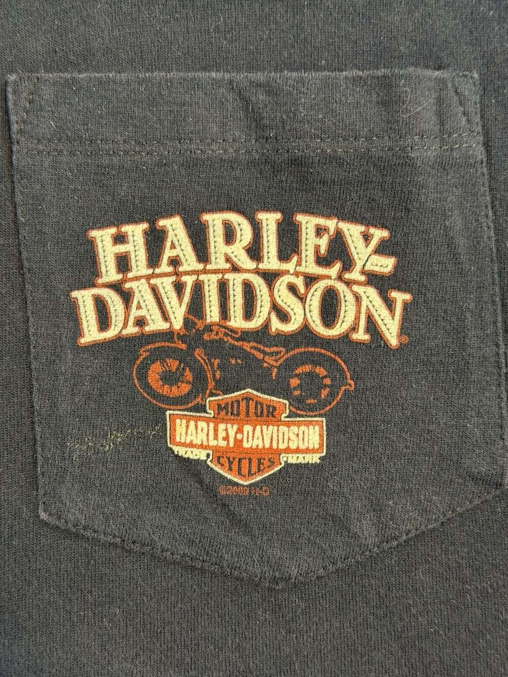 Harley Davidson Orlando Florida T Shirt 2XL Pocket Gator Swamp Biker - Picture 4 of 11